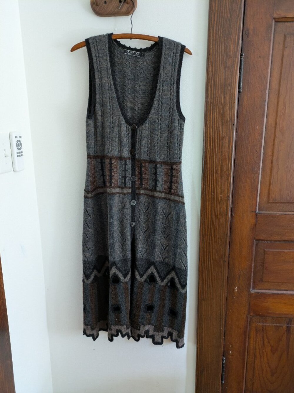 Peruvian Connection 100% Alpaca Long Vest